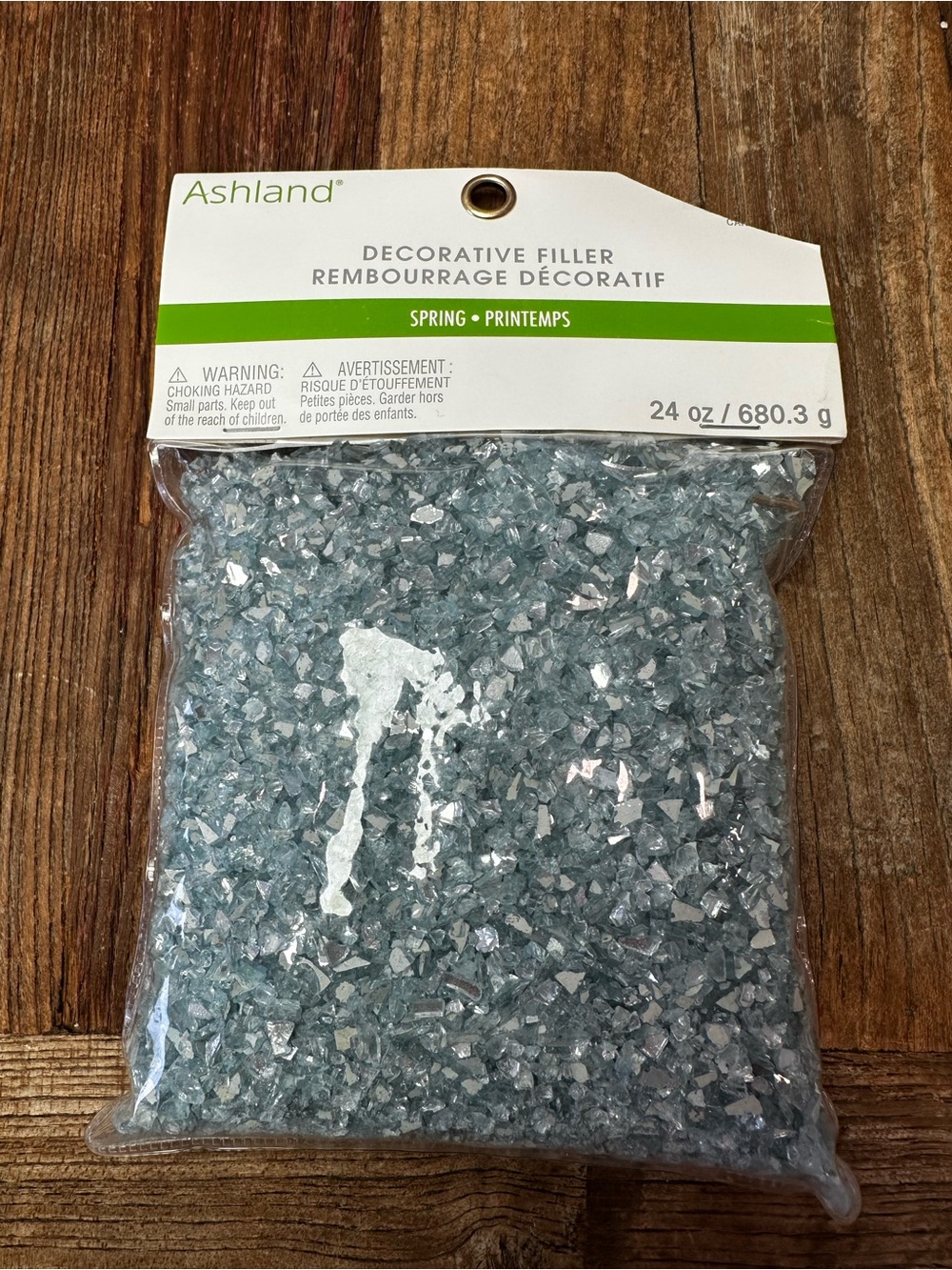 Ashland Spring Decorative Glass Filler - Pale Blue Sparkle